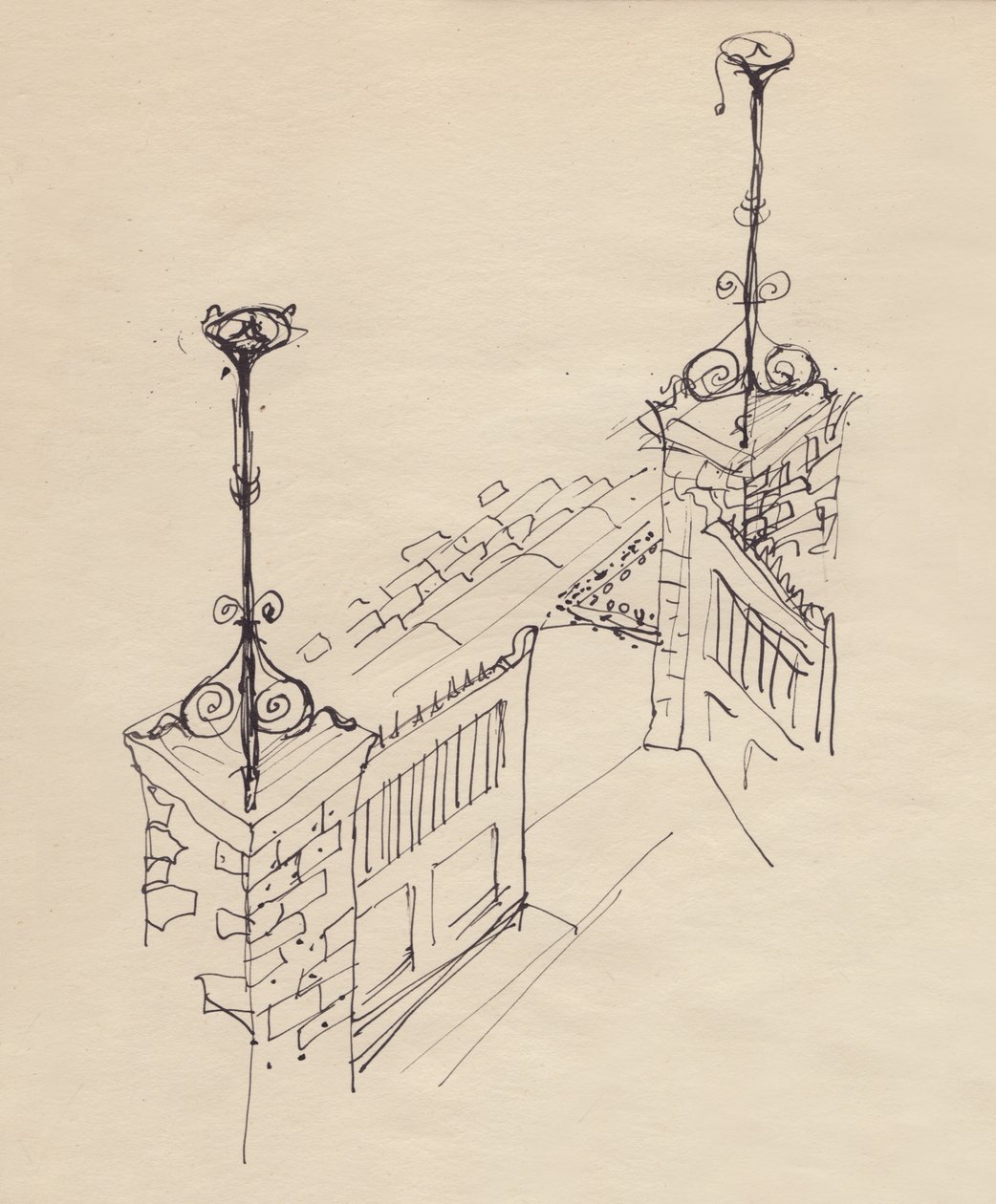 डबल गेट, c1950। द्वारा शर्ली मार्खम