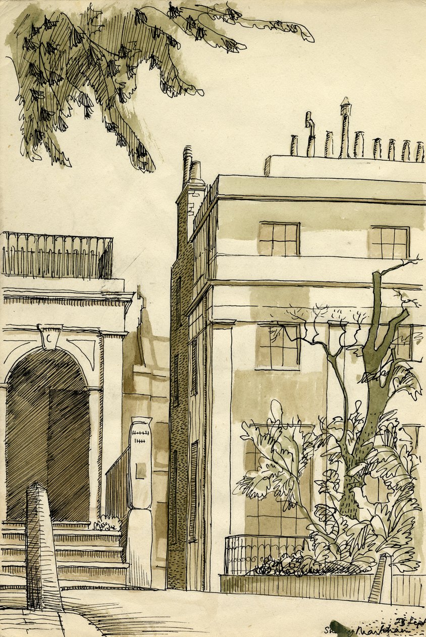 जॉर्जियाई हाउस, लंदन, c1950। द्वारा शर्ली मार्खम