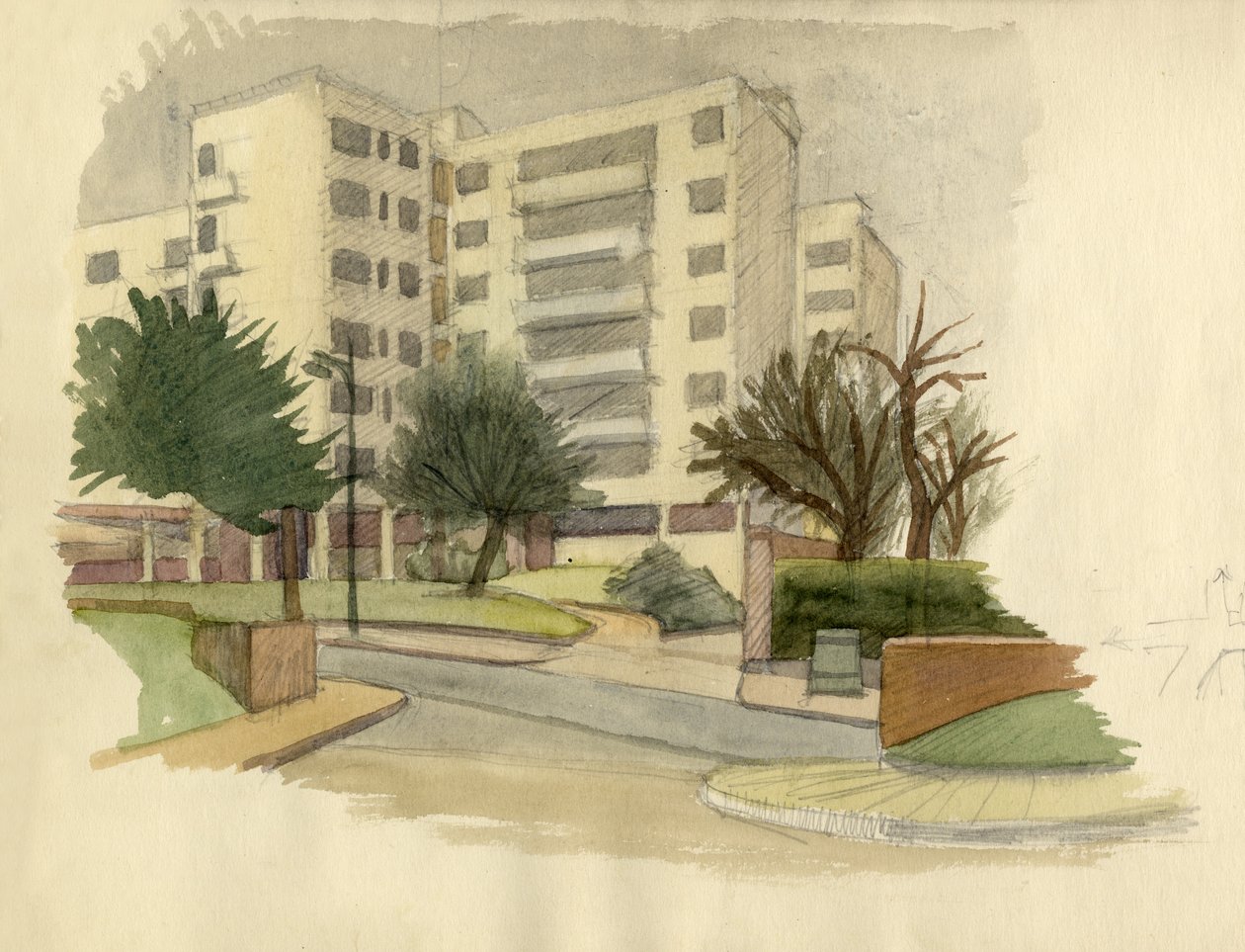आधुनिक इमारतें, लंदन, c1950। द्वारा शर्ली मार्खम