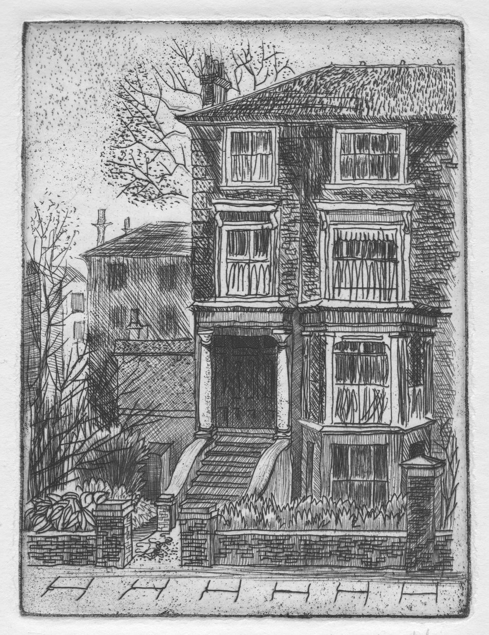 'द हाउस अक्रॉस द स्ट्रीट', 1951। द्वारा शर्ली मार्खम