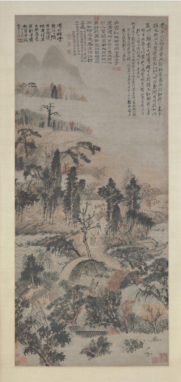 ऑटम वुड्स में नशे में, सीए। 1702. द्वारा शिटोओ