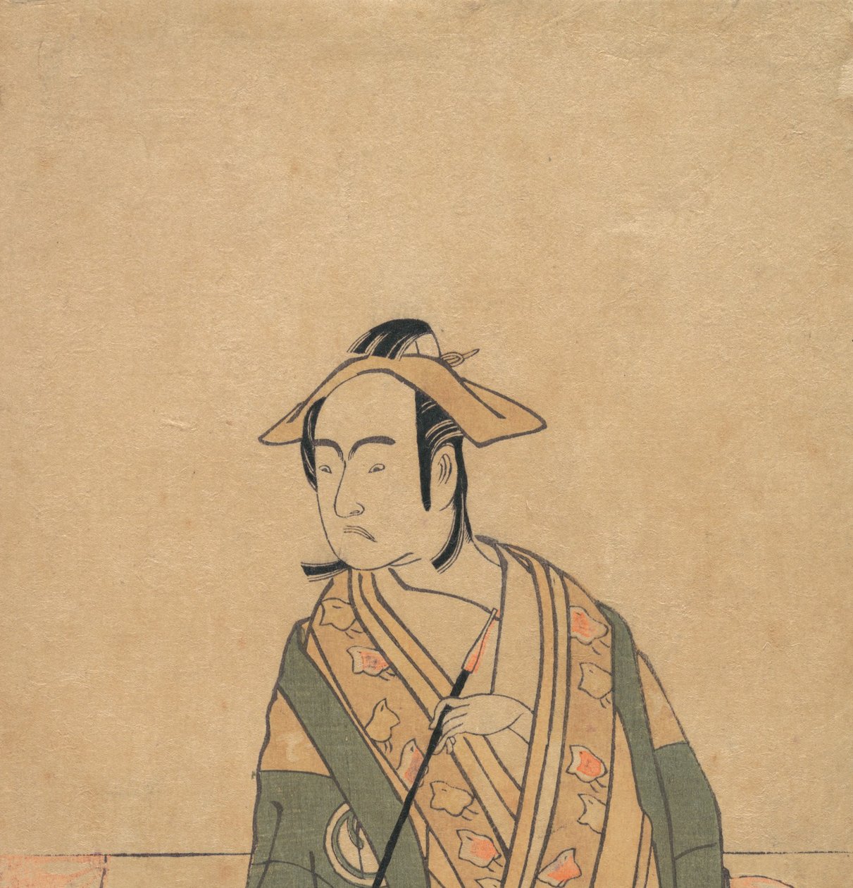 सोगा नो जुरो की भूमिका में तीसरा सवामुरा सोजुरो, सीए। 1779. द्वारा शुनशो