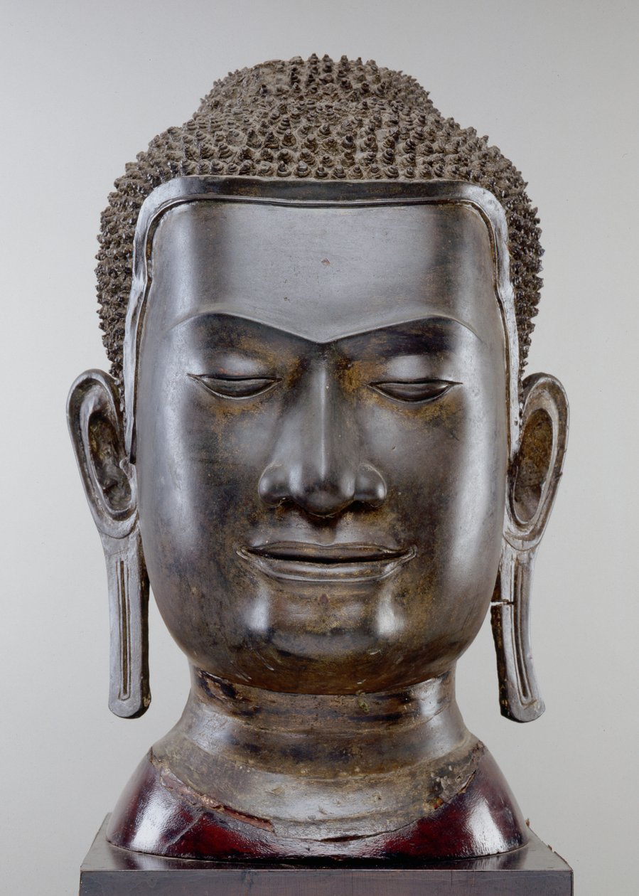 बुद्ध हेड, अयुत्या संस्कृति, यू थोंग शैली (कांस्य) द्वारा सियामी स्कूल
