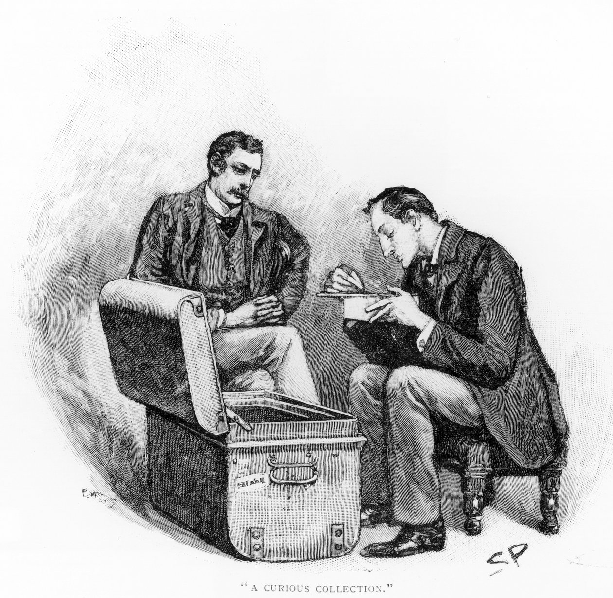 &39;ए क्यूरियस कलेक्शन&39;, आर्थर कानन डॉयल (1859-1930) द्वारा &39;द मुस्ग्रेव रिचुअल&39; का चित्रण, &39;स्ट्रैंड मैगजीन&39;, मई 1893 में द्वारा सिडनी पगेट