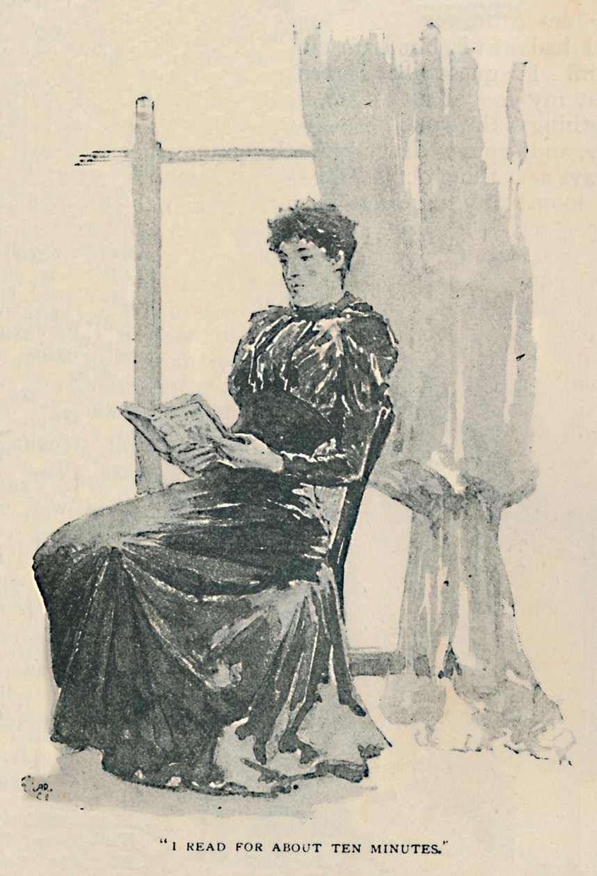 आई रीड फॉर अबाउट टेन मिनट्स, 1892 द्वारा सिडनी पगेट