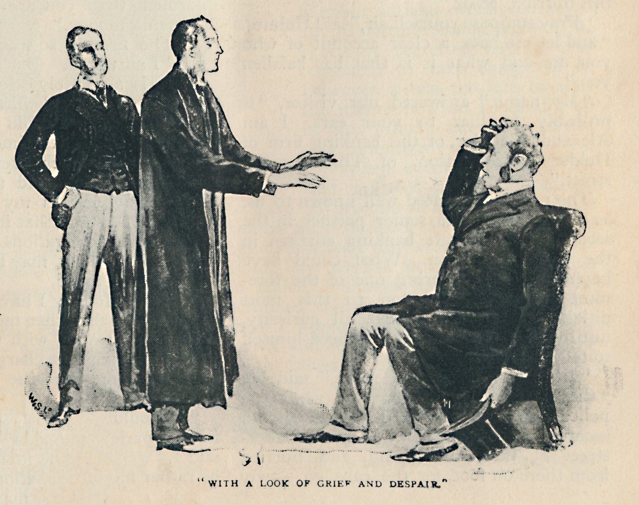 दुख और निराशा के एक दृश्य के साथ, 1892 द्वारा सिडनी पगेट