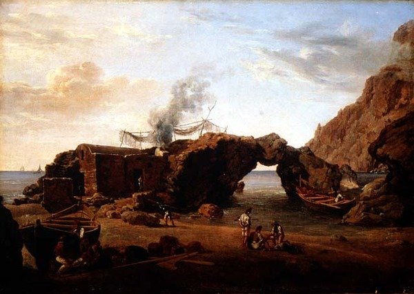 Capri . पर रॉकी लैंडस्केप द्वारा सिल्वेस्ट्र फेडोसिविच शिरड्रीन