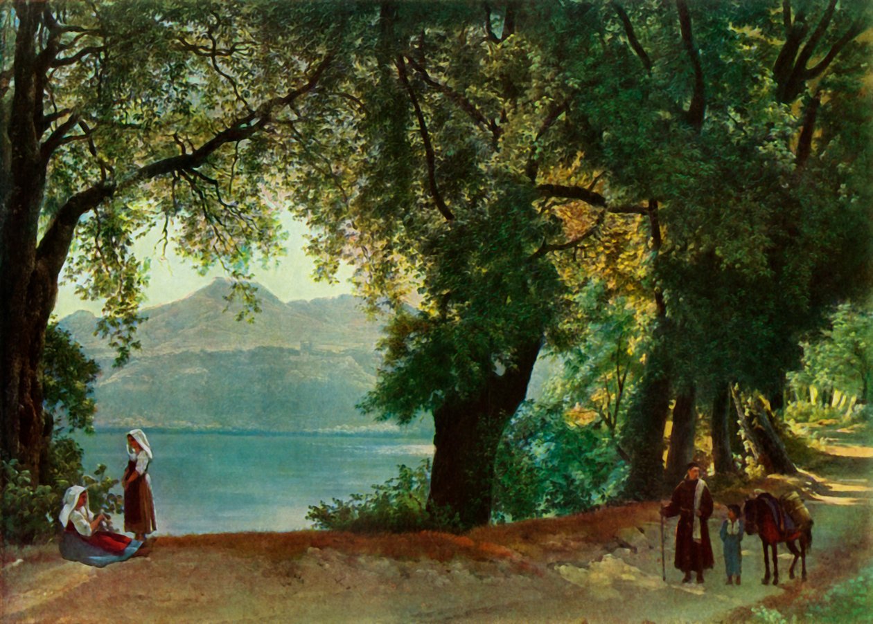 रोम के पास नेमी झील, 1820, 1965। द्वारा सिलवेस्टर शेड्रिन