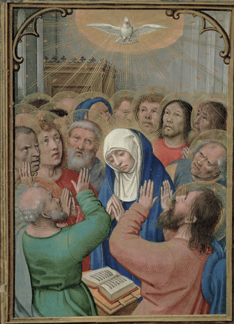 1.99 fol.42v पेंटाकोस्ट, c.1530 द्वारा साइमन बेनिंग