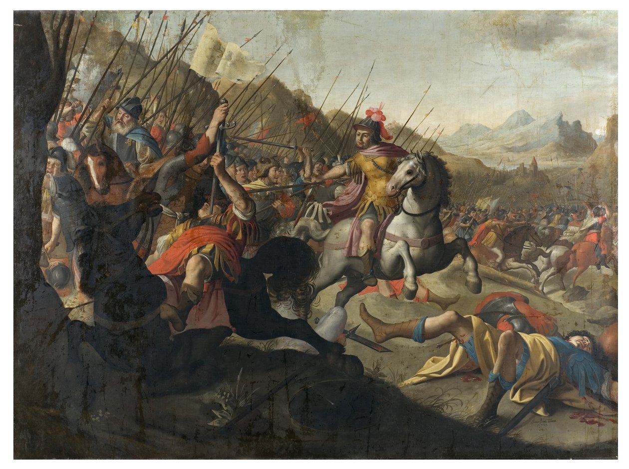 एक रोमन लड़ाई, 1641 द्वारा साइमन पीटर तिलिमान