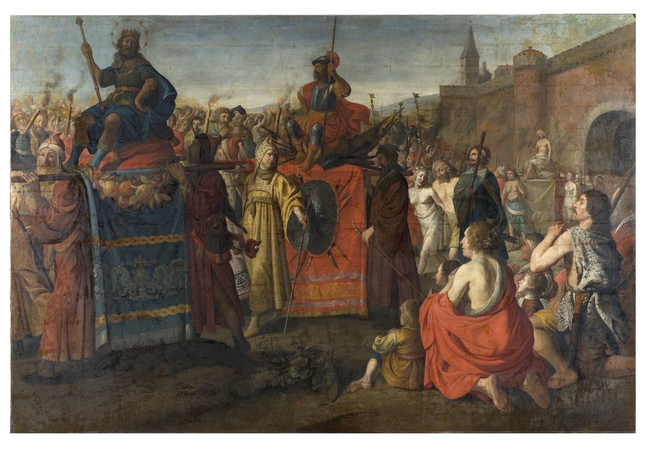 एक रोमन विजयी परेड, 1641 द्वारा साइमन पीटर तिलिमान
