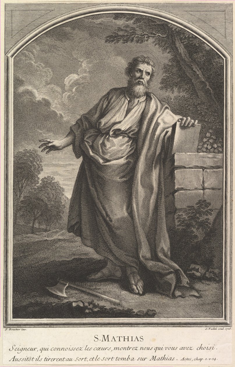 संत मथियास, 1726। द्वारा साइमन वैली