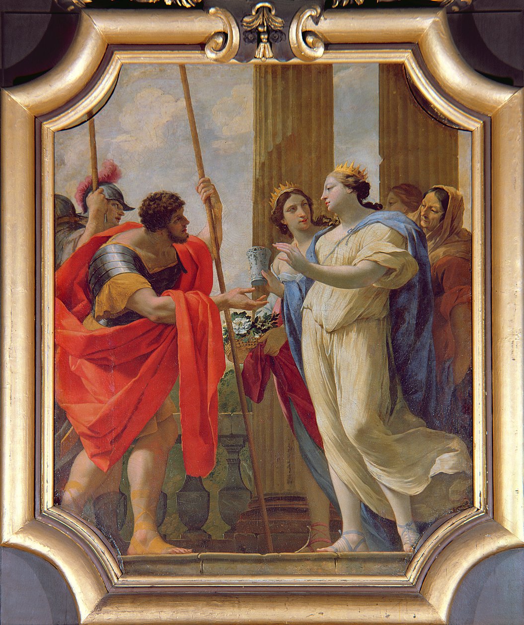 Polydamne Menelaus और Helen को दवाई देते हुए Enula Campana और Moly द्वारा साइमन वौएट