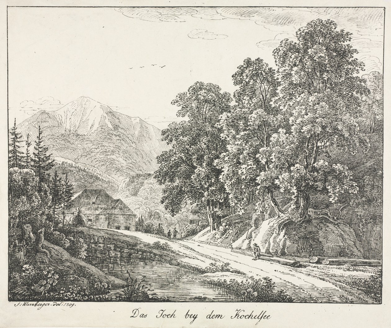 कोचेलसी द्वारा पथ, 1809। द्वारा साइमन वॉर्नबर्गर