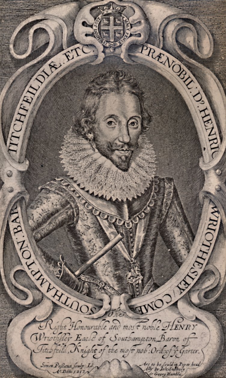 हेनरी वेरियोथली, अर्ल ऑफ साउथैम्पटन, विलियम शेक्सपियर के संरक्षक, c1617 1894 द्वारा साइमन डी पससे