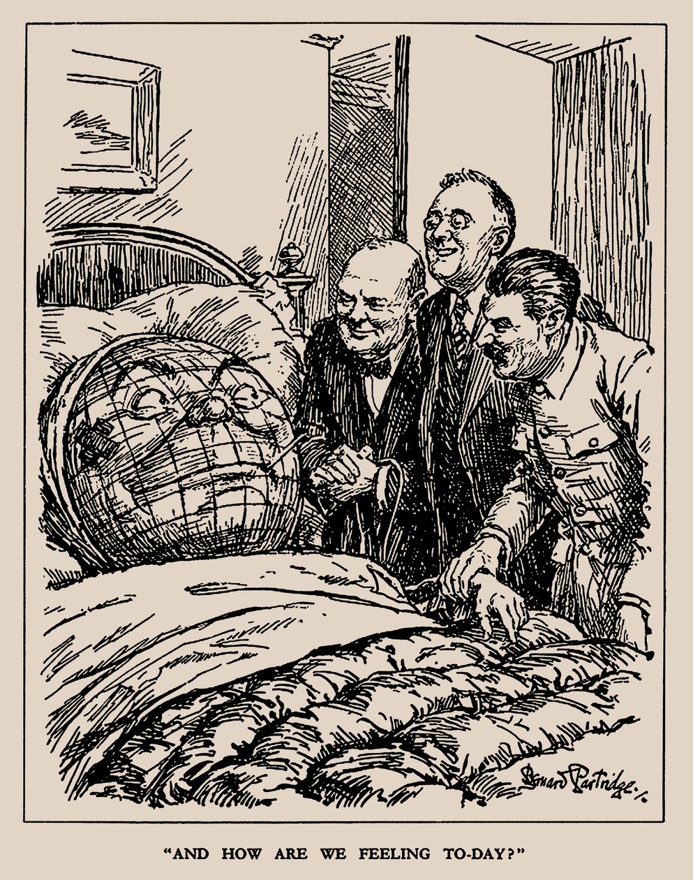 और आज हम कैसा महसूस कर रहे हैं, 1945। द्वारा सर बर्नार्ड पार्ट्रिज