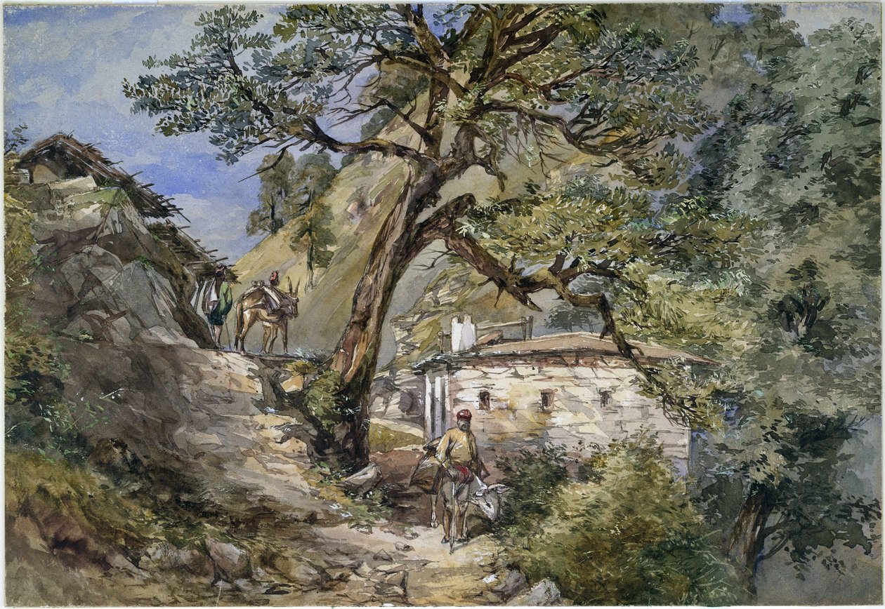 लंढौर, मसूरी, 1869 द्वारा सर चार्ल्स वाल्टर्स डोयली