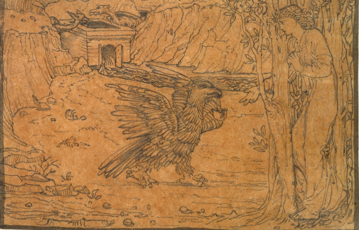 कामदेव और मानस की कहानी: काला पानी, c1864-c1868 द्वारा सर एडवर्ड कोली बर्न जोन्स
