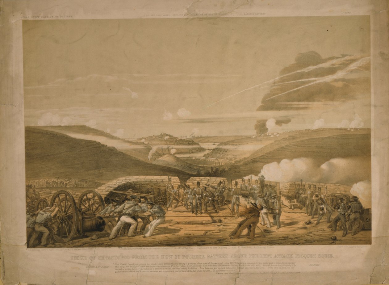 सेवस्तोपोल की घेराबंदी, 1854 द्वारा सर माइकल एंथोनी श्रापनेल बिदुल्फ़