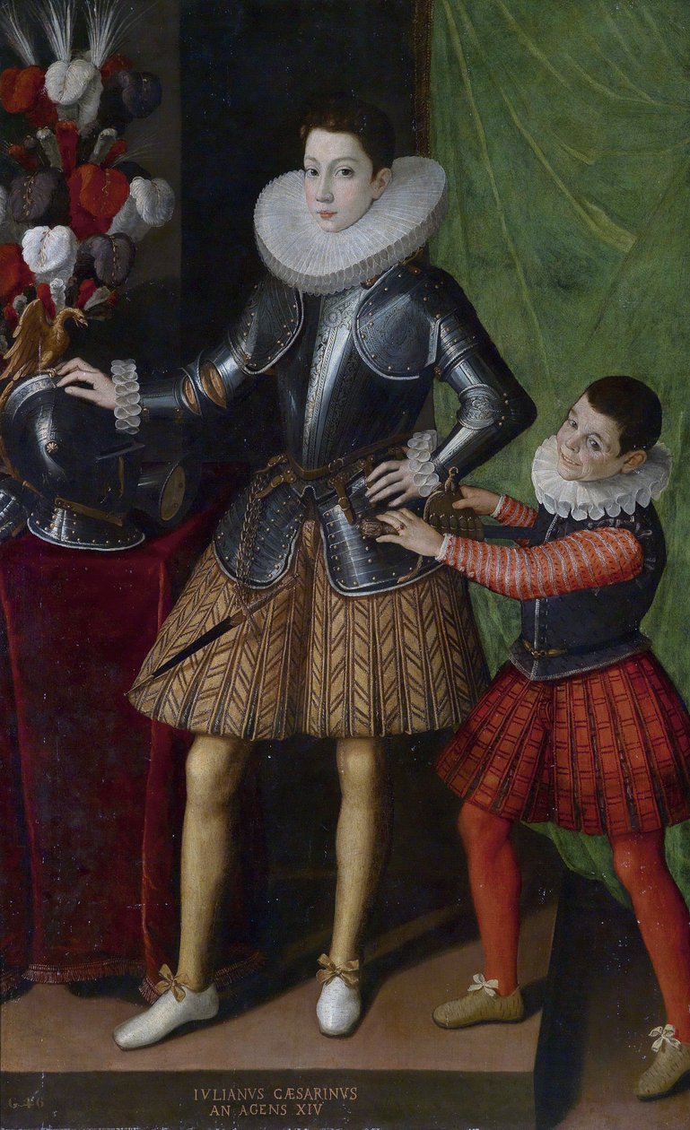 Giuliano Cesarini (छोटी) (1466-1510), उम्र 14 उत्तर - सोफोनिस्बा एंगुइसोला का पिंट्योर (सीए. 1532-1625) - सीए 1586 - कैनवास पर तेल - 186x115 - निजी संग्रह द्वारा सोफोनिस्बा एंगुइसोला