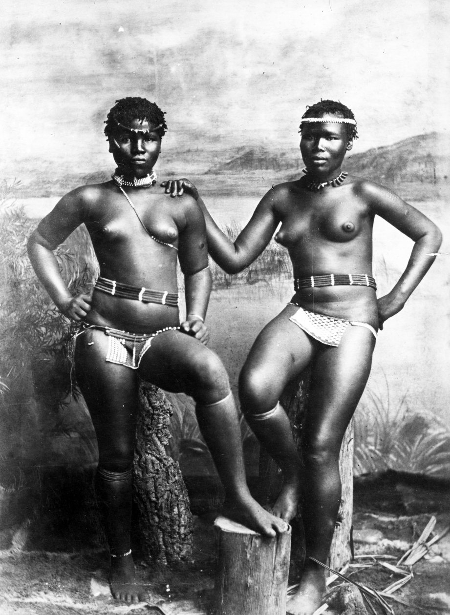 ज़ुलु सिस्टर्स, c.1895 द्वारा दक्षिण अफ्रीकी फोटोग्राफर