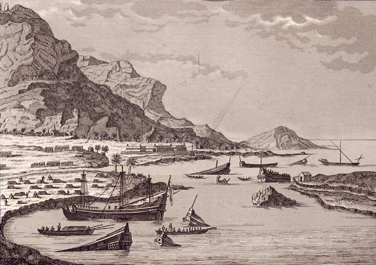 हर्नान कोर्टेस (1485-1547) अपने जहाजों को डूबने का आदेश देता है, मेक्सिको, जुलाई 1519 द्वारा स्पेनिश स्कूल