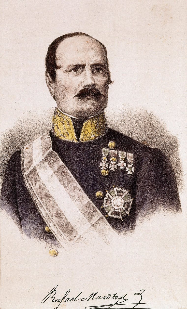 राफेल मारोटो का पोर्ट्रेट (1783-1847), 19वीं सदी (उत्कीर्णन) द्वारा स्पेनिश स्कूल
