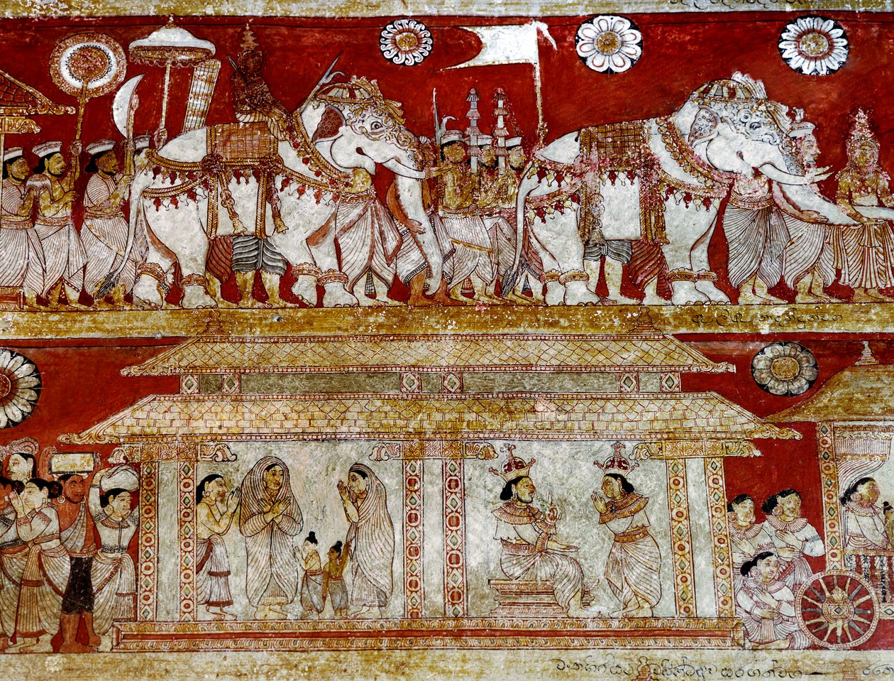 देगलदोरुवा विहरया मंदिर (भित्ति) में दीवार पेंटिंग का विस्तार द्वारा श्री लंका