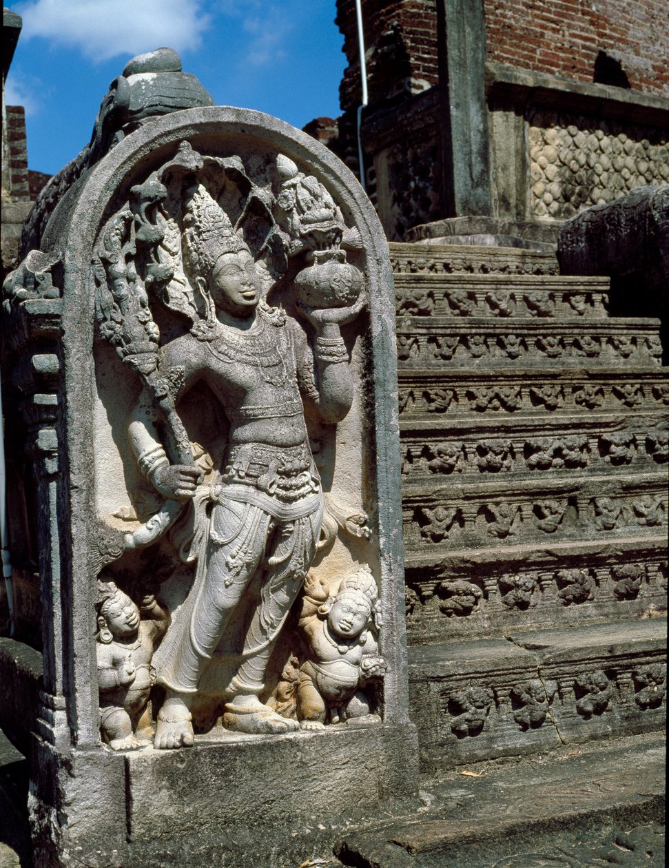 बौद्ध मंदिर का प्रवेश द्वारा श्री लंका