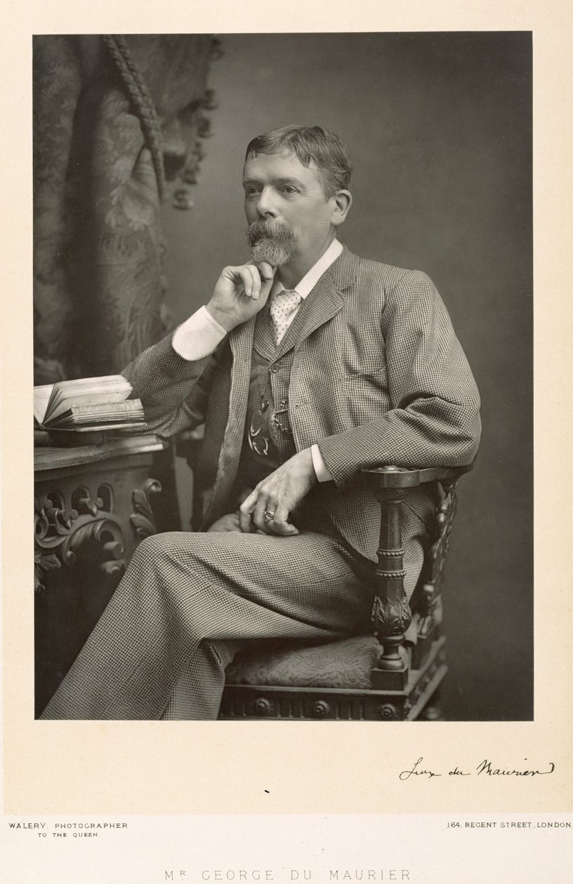 जॉर्ज डू मौरियर (1834-96), कलाकार, कार्टूनिस्ट और उपन्यासकार, चित्र चित्र द्वारा स्टैनिस्लास वालरी