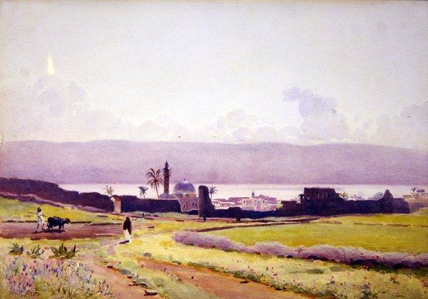 तिबेरियस की दीवारों के भीतर, c.1905 (कागज पर पानी के रंग का) द्वारा स्टेनली इंचबोल्ड