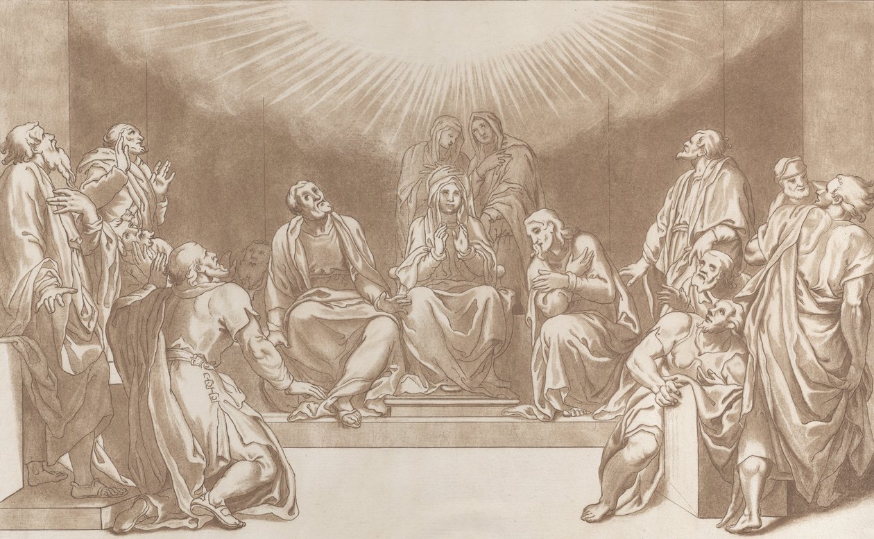 पवित्र भूत का अवतरण, 1760-90। द्वारा स्टेफ़ानो मुलिनारी