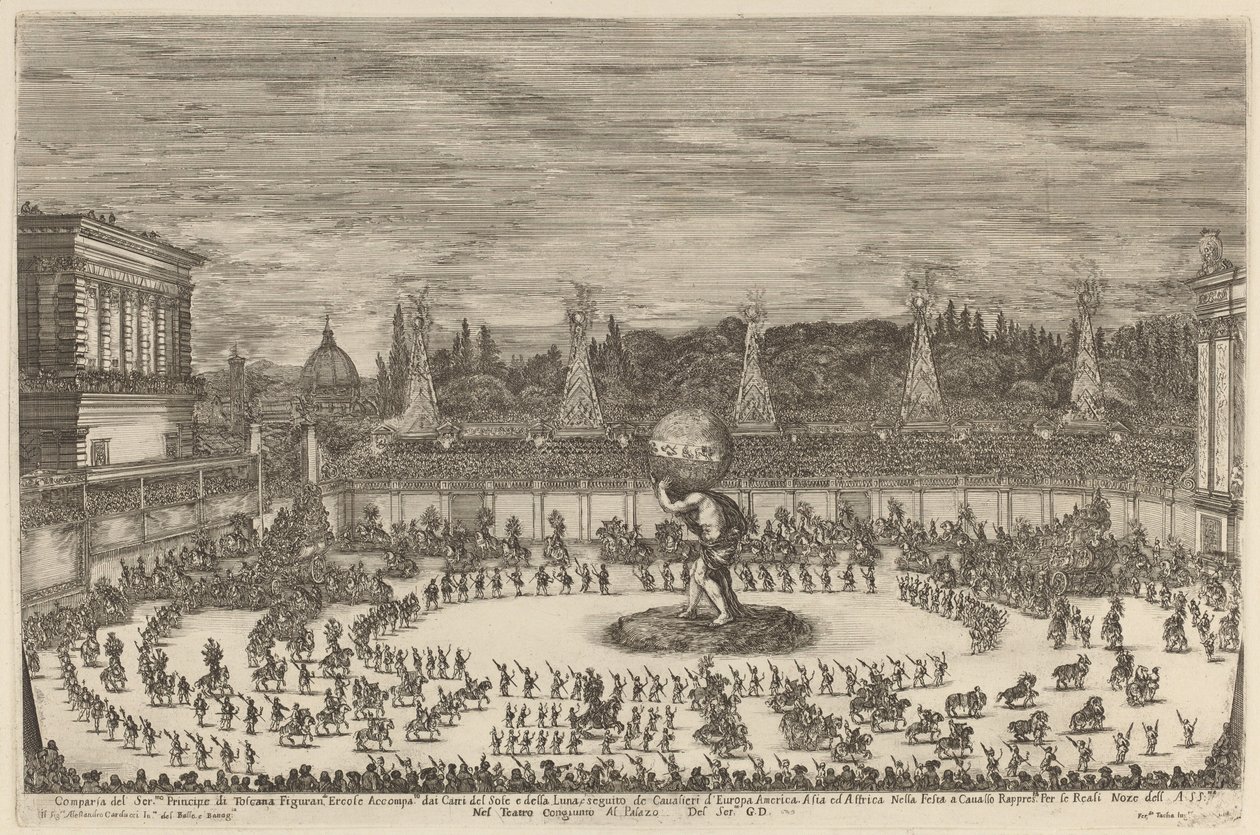 टस्कनी के राजकुमार का प्रवेश, 1661। द्वारा स्टेफानो डेला बेला