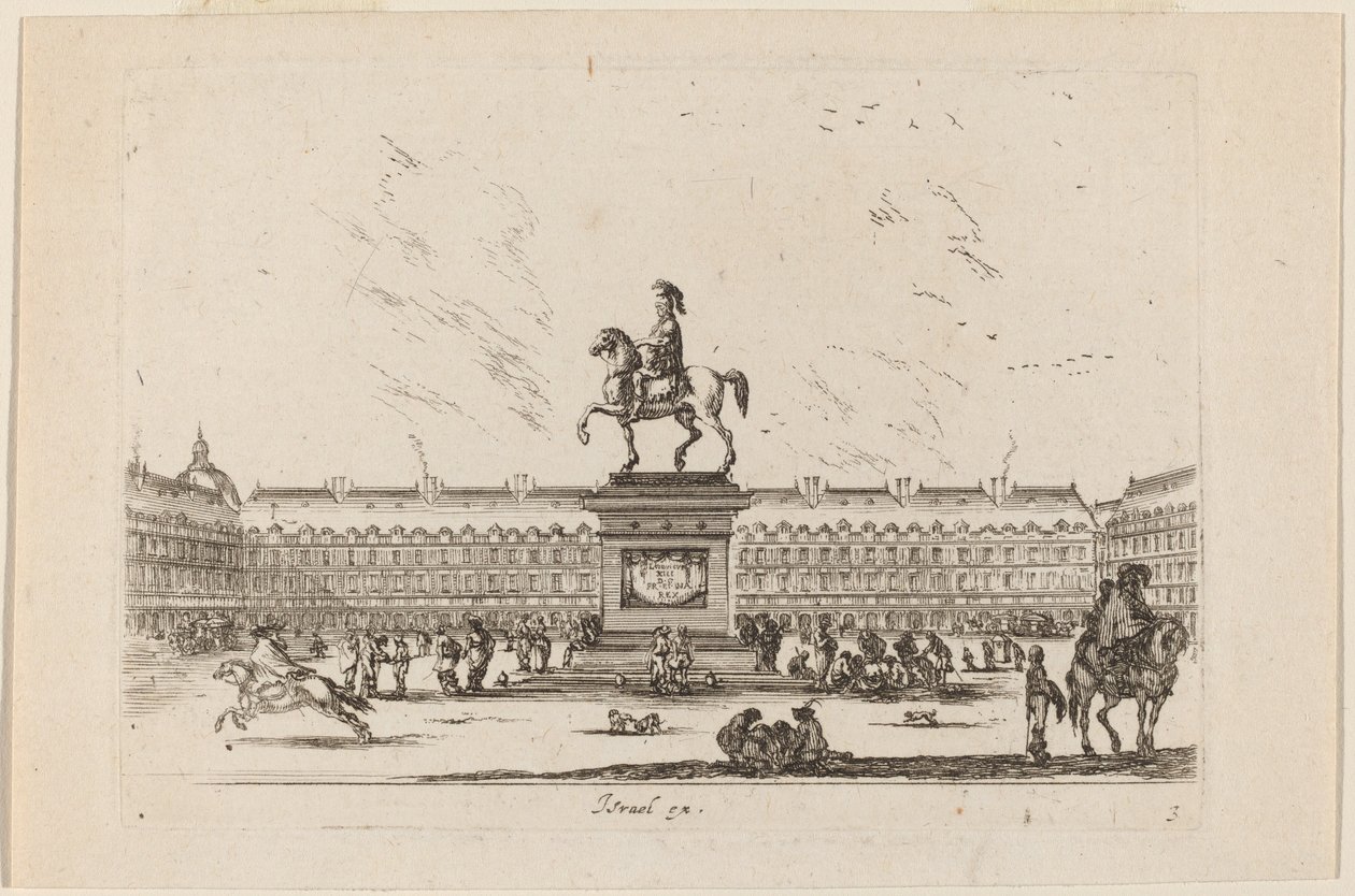 प्लेस रोयाले, 1642. द्वारा स्टेफानो डेला बेला
