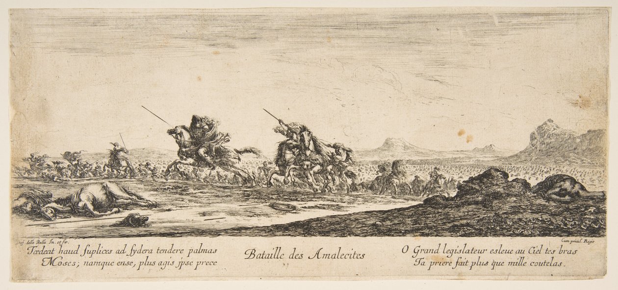 Amalekites की लड़ाई, ca. 1645-1652। द्वारा स्टेफानो डेला बेला