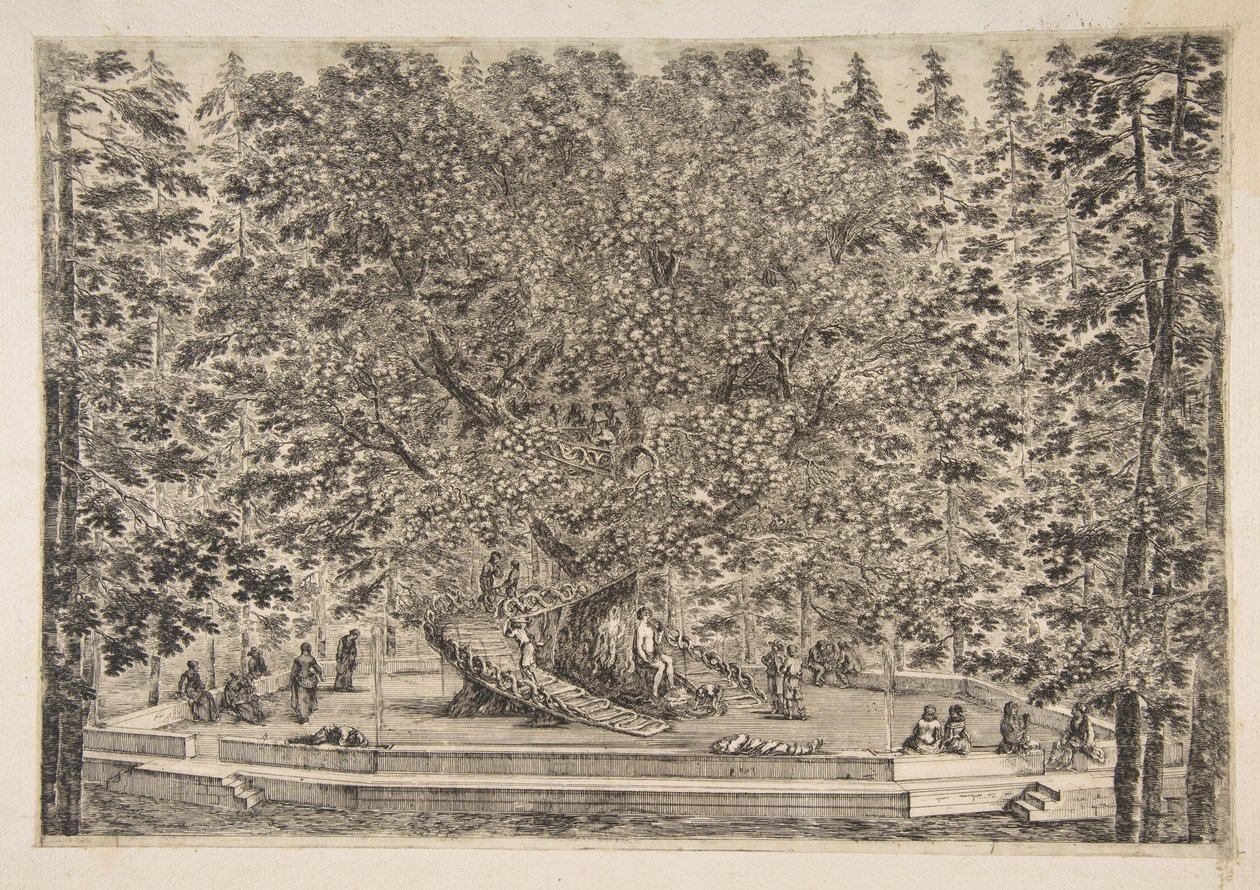 प्रिटोलिनो में ट्री हाउस, ca. 1653। द्वारा स्टेफानो डेला बेला