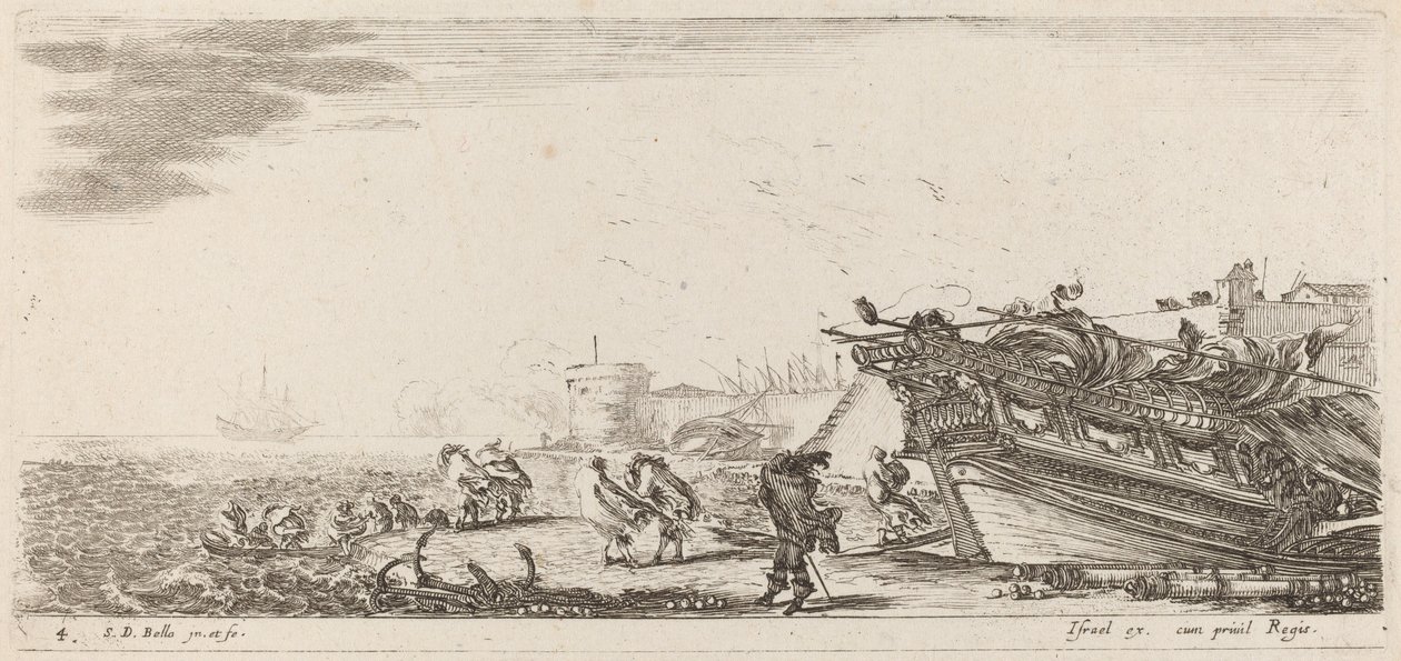 विंडी हार्बर, 1644. द्वारा स्टेफानो डेला बेला