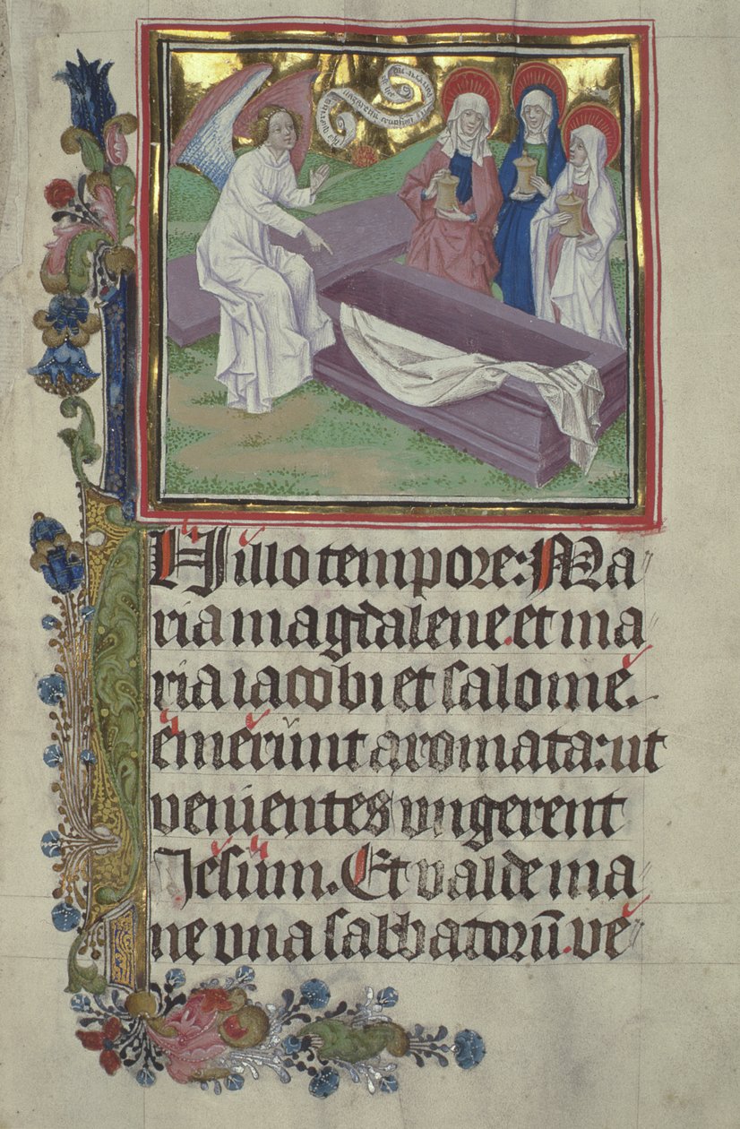 सुश्री Czart। मसीह के मकबरे पर 3017 IV, fol.9r पवित्र महिला द्वारा स्टीफन लोचनर