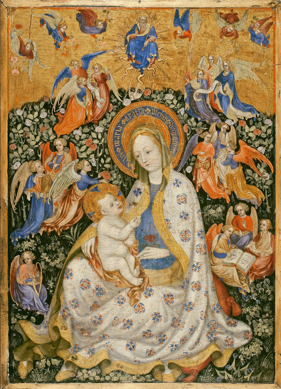 वर्जिन और बाल एन्जिल्स के साथ, c.1430 द्वारा Stephano da attr.to वेरोना