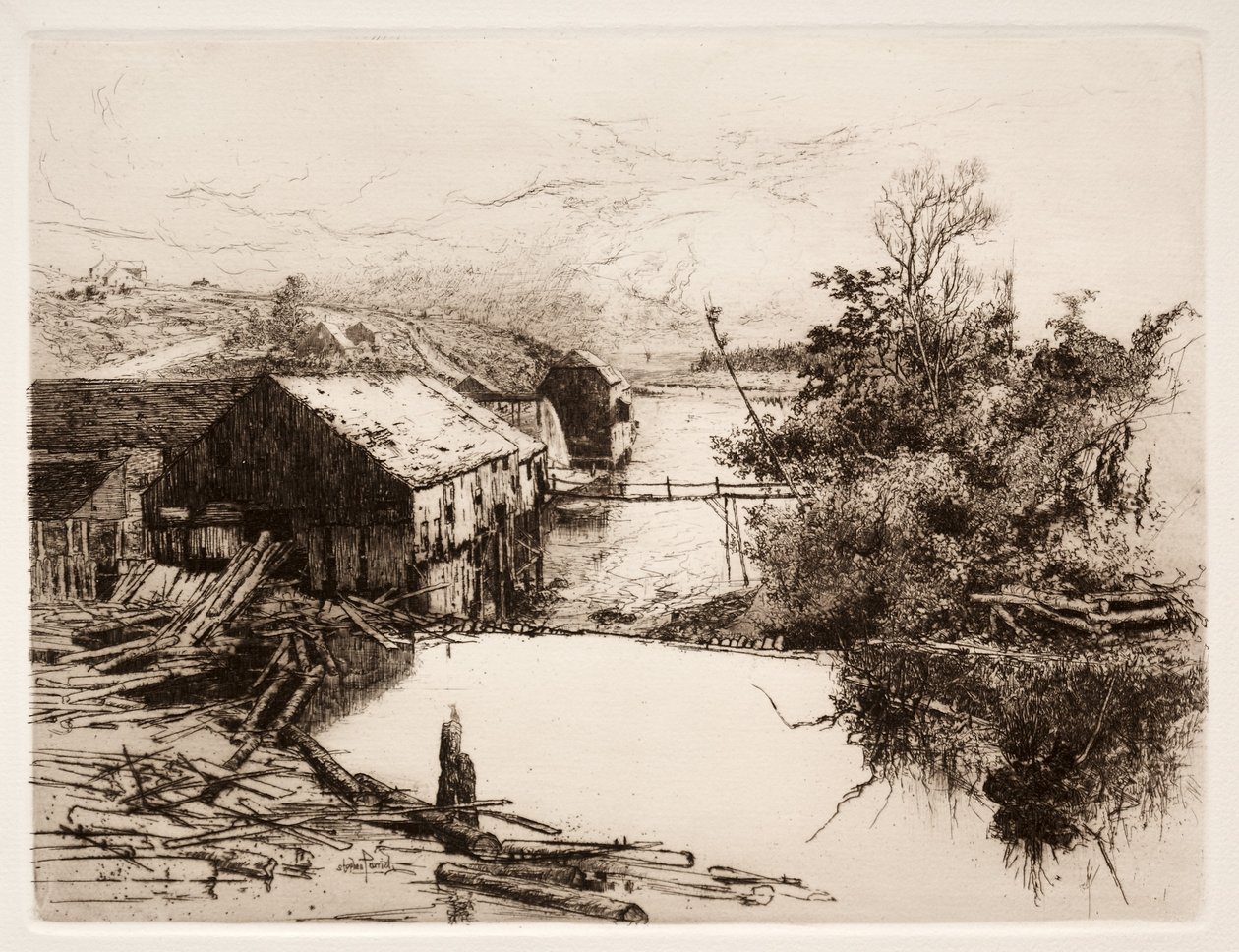 मिल्स एट मिस्पेक, एनबी, 1884। द्वारा स्टीफन पैरिश