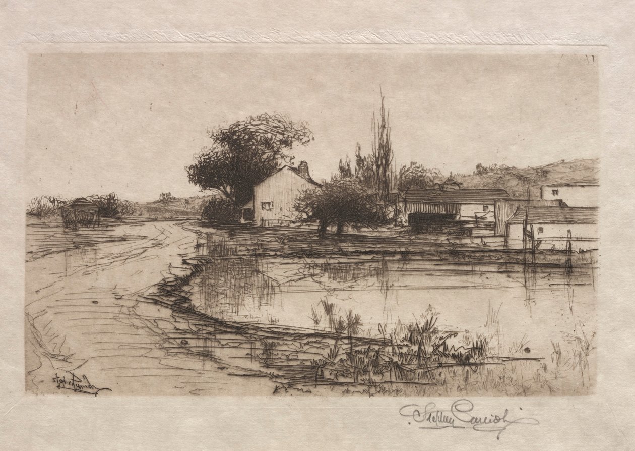 पिट्सफील्ड, मास के पास स्केच, 1887-1888। द्वारा स्टीफन पैरिश