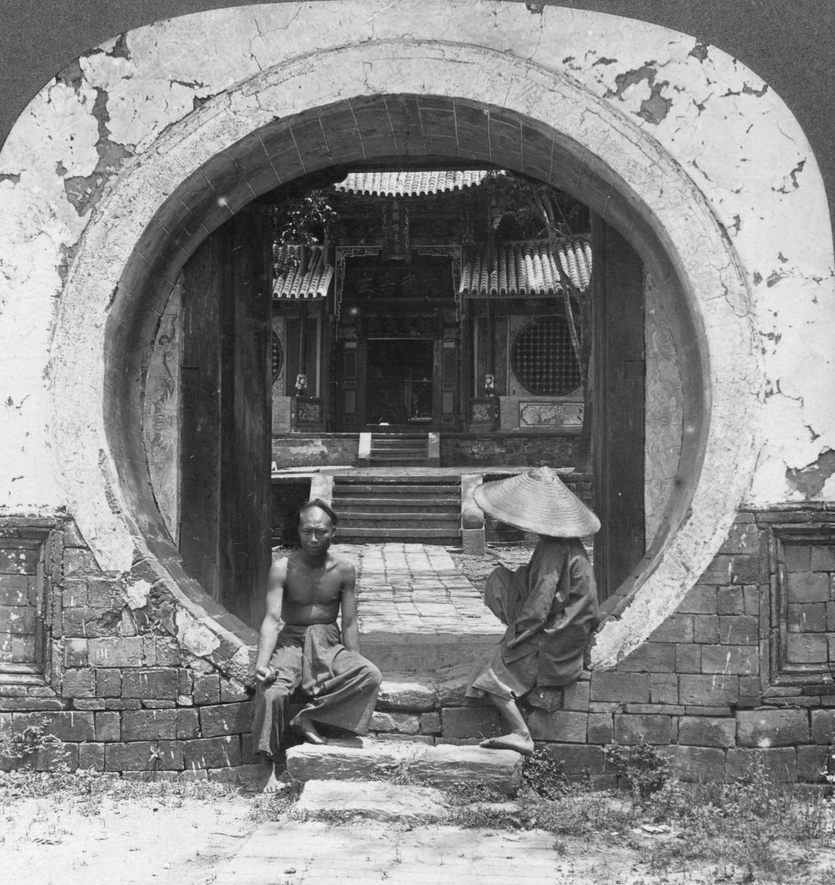 जिओ हाउस, भामो, बर्मा, 1908 का प्रवेश द्वार, उत्सुक प्रवेश द्वार द्वारा स्टीरियो यात्रा सह