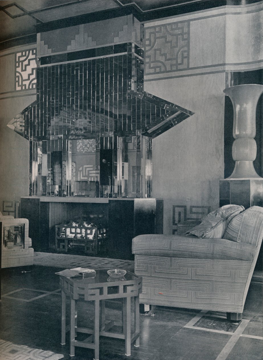 ब्रिटेन की एसएस महारानी, 1931 में कैथे लाउंज द्वारा स्टीवर्ट बेल लिमिटेड