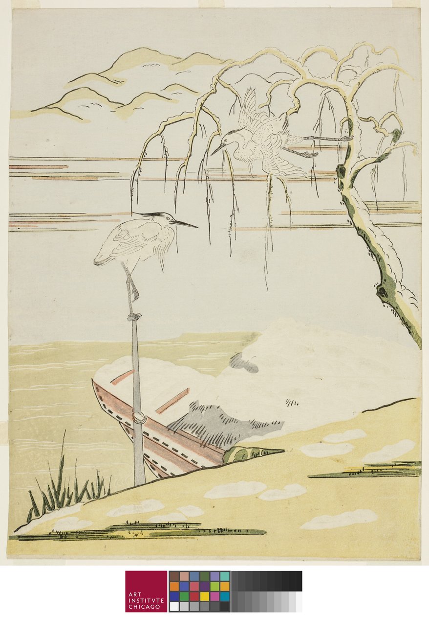 इगोर इन द स्नो, c.1768 द्वारा सुज़ुकी हरुनोबु