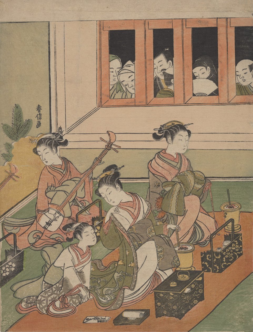 द वॉचर्स एंड द वॉच्ड, 1764-72., 1764-72। द्वारा सुज़ुकी हरुनोबु