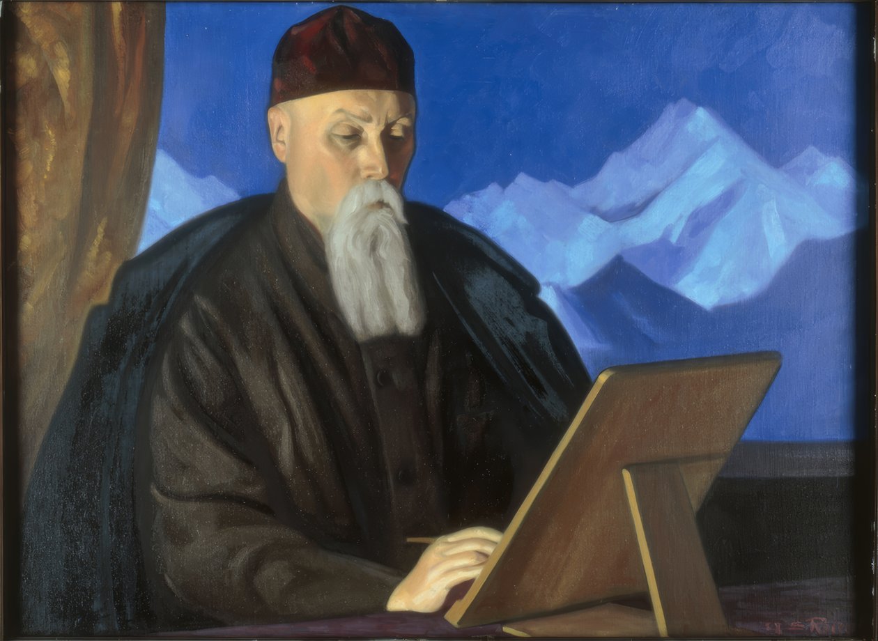 चित्रकार निकोलस रोरिक का चित्रण द्वारा Svyatoslav निकोलेयेविच रोएरिच