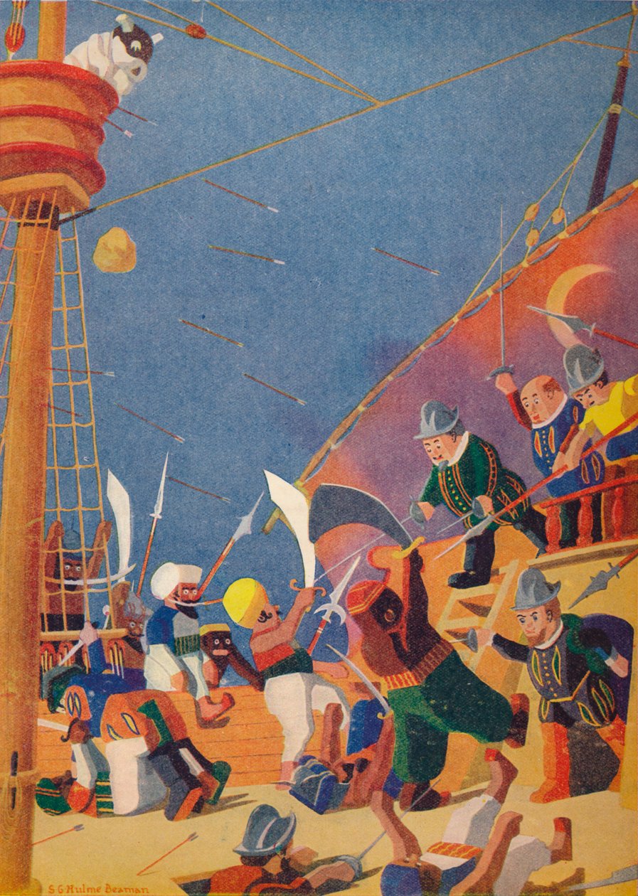 द फाइट विथ द कोर्सेस, 1937 द्वारा सिडनी जॉर्ज हुल्मे बीमन