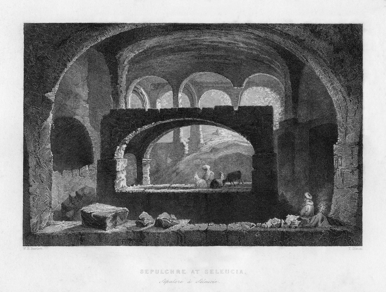सेल्यूशिया, मेसोपोटामिया इराकइरान, 1841 में एक सेपुलचर। द्वारा टी डिक्सन