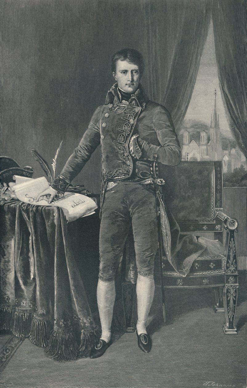 नेपोलियन बोनापार्ट, पहला वाणिज्यदूत, 1803-1804, 1896 द्वारा टी। जॉनसन