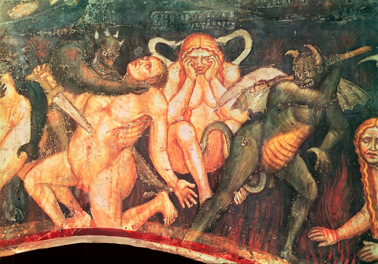 नरक, वासना का विस्तार, c.1394 द्वारा तादेदेव डि बार्टोलो